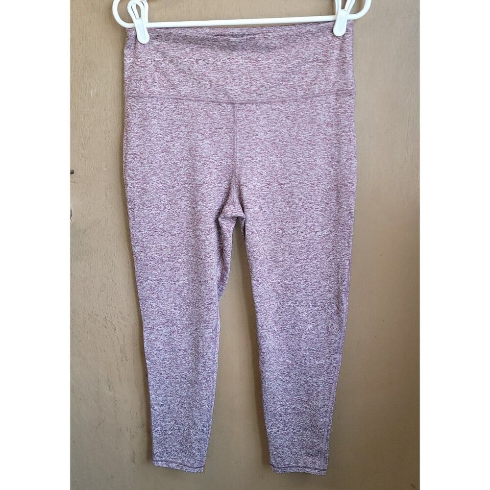 Zobha‎ Leggings Melange Capri Heathered Fig XL EUC
